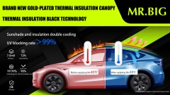 High Performance Metallic Composition TPU Roof Window Insulation Film For New Energy Vehicles